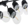 Girlanda ogrodowa łańcuch świetlny 20 led e27 20m komplet z żarówkami