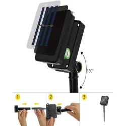 Girlanda solarna ogrodowa kolorowe lampki 40 led 6mb 8 trybów