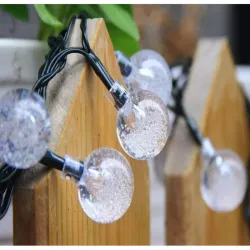 Girlanda solarna ogrodowa kolorowe lampki 40 led 6mb 8 trybów
