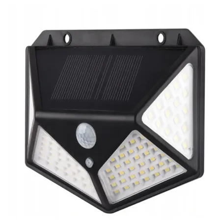 Lampa solarna kinkiet 100 led z czujnikiem zmierzchu ruchu i zmierzchu-5907451336366