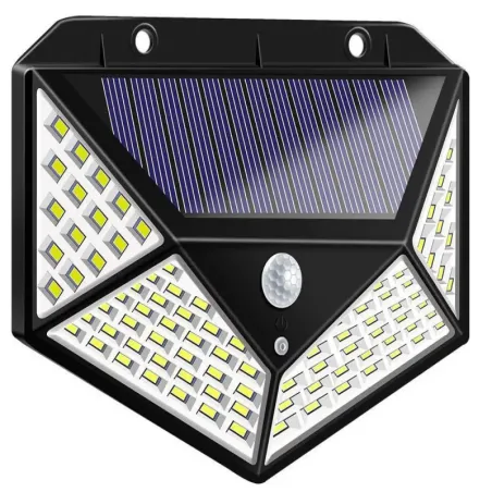 Lampa solarna 100 led 600lm z czujnikiem zmierzchu ruchu i zmierzchu-5907451333334