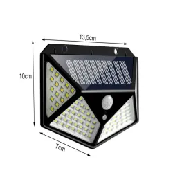 Lampa solarna 100 led 600lm z czujnikiem zmierzchu ruchu i zmierzchu