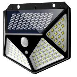 Lampa solarna 100 led 600lm z czujnikiem zmierzchu ruchu i zmierzchu