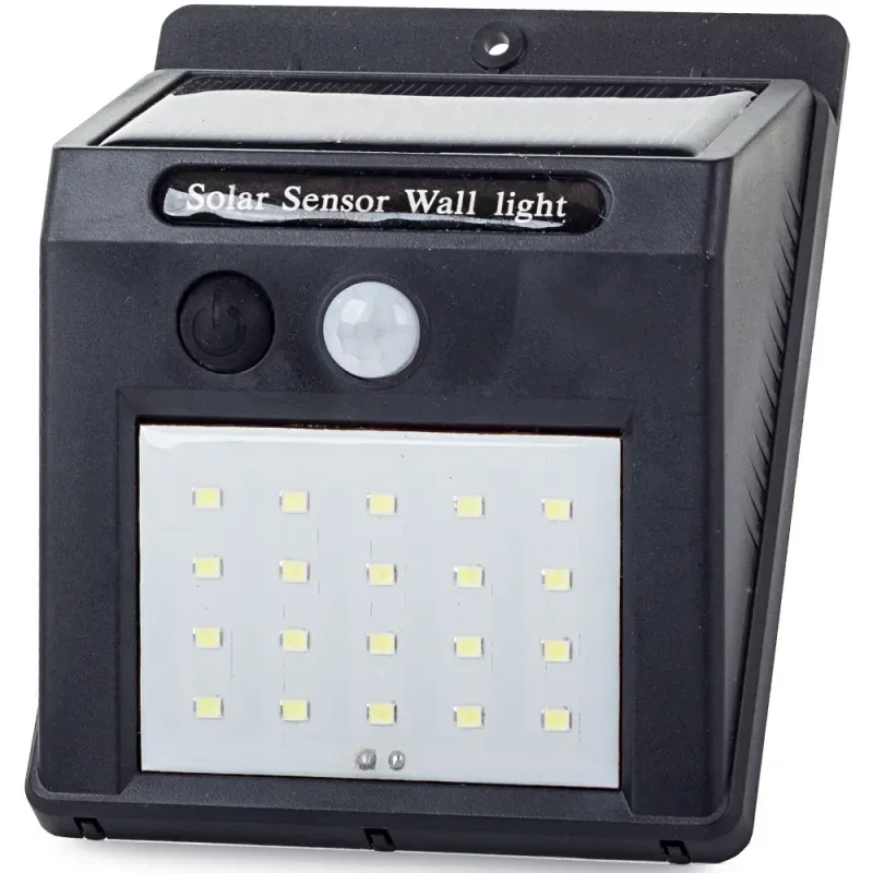 Lampa solarna kinkiet elewacyjny z czujnikiem ruchu zmierzchu 20 led Lampa solarna kinkiet elewacyjny z czujnikiem ruchu zmierzchu 20 led