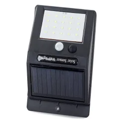 Lampa solarna kinkiet elewacyjny z czujnikiem ruchu zmierzchu 20 led
