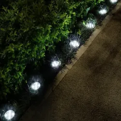 Lampki solarne gruntowe lampa ogrodowa 8 led 4 szt