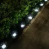 Lampki solarne gruntowe lampa ogrodowa 8 led 4 szt