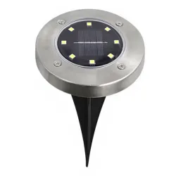 Lampki solarne gruntowe lampa ogrodowa 8 led 4 szt