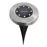 Lampki solarne gruntowe lampa ogrodowa 8 led 4 szt