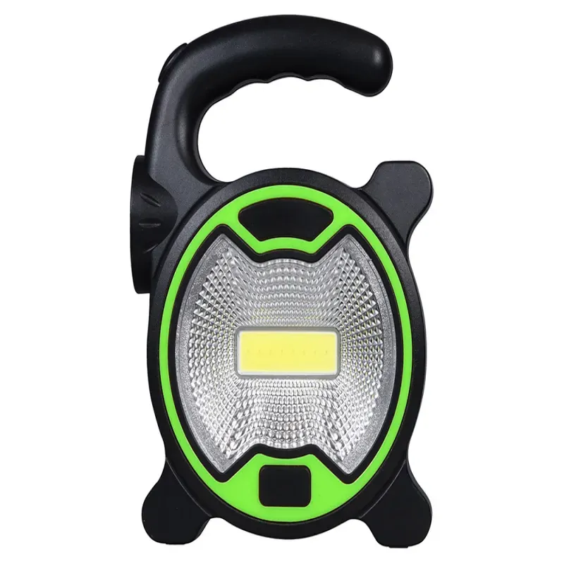 Mocna lampa latarka warsztatowa led cob z uchwytem halogen na baterie Mocna lampa latarka warsztatowa led cob z uchwytem halogen na baterie