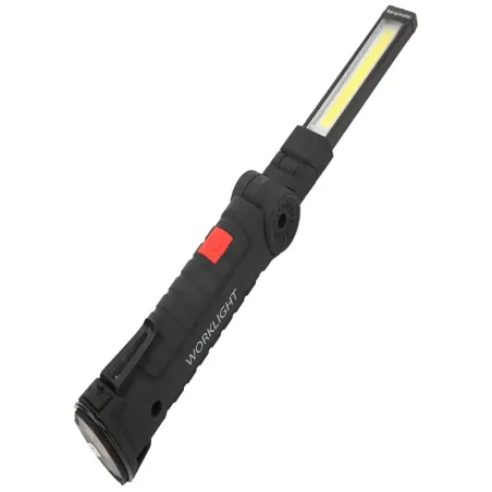 Lampa latarka warsztatowa z magnesem hak składana do warsztatu usb 5w1-5907451351291