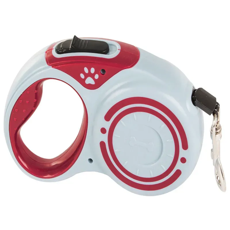 Smycz mocna automatyczna z blokadą dla psa wytrzymała długa 5m 15kg Smycz mocna automatyczna z blokadą dla psa wytrzymała długa 5m 15kg
