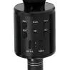 Mikrofon bezprzewodowy bluetooth głośnik karaoke okrągły z etui różne tryby