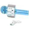Mikrofon bezprzewodowy bluetooth głośnik karaoke modulator głosu okrągły