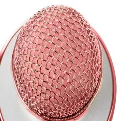 Mikrofon bezprzewodowy bluetooth karaoke modulator głosu okrągły