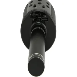 Mikrofon bezprzewodowy bluetooth głośnik karaoke modulator głosu okrągły