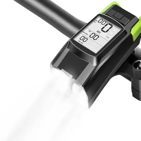 Lampka rowerowa 3w1 przednia tylna led licznik bezprzewodowy klakson-5907451360675