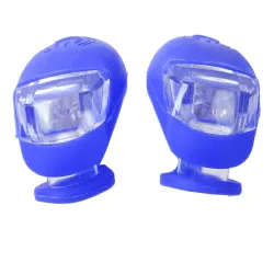 Lampki rowerowe 2 led na przód roweru 2szt silikonowe wodoodporne