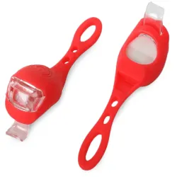 Lampki rowerowe 2 led na przód roweru 2szt silikonowe wodoodporne