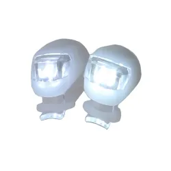 Lampki rowerowe 2 led na przód roweru 2szt silikonowe wodoodporne