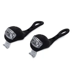 Lampki rowerowe 2 led na przód roweru 2szt silikonowe wodoodporne