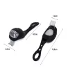 Lampki rowerowe 2 led na przód roweru 2szt silikonowe wodoodporne