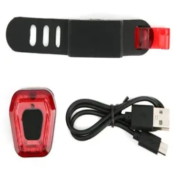 Lampka rowerowa tylna 14 led na rower światło czerwone mocne tył aku usb