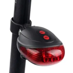 Lampka rowerowa tylna laserowa 5 led linia oświetlenie tylnie drogi