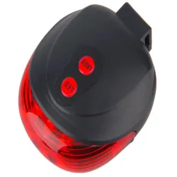 Lampka rowerowa tylna laserowa 5 led linia oświetlenie tylnie drogi