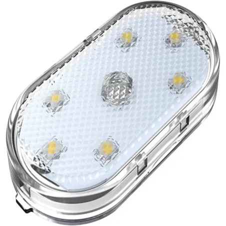 Lampka 6 led do samochodu oświetlenie wnętrza dotykowa bezprzewodowa-5907451354261