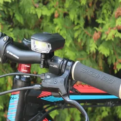 Oświetlenie rowerowe na baterie led cob 5w zestaw lampek przód i tył