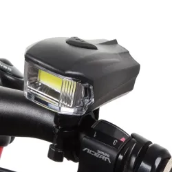 Oświetlenie rowerowe na baterie led cob 5w zestaw lampek przód i tył