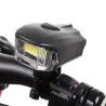 Oświetlenie rowerowe na baterie led cob 5w zestaw lampek przód i tył