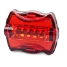 Oświetlenie rowerowe lampki rowerowe 7+5 led zestaw przód i tył