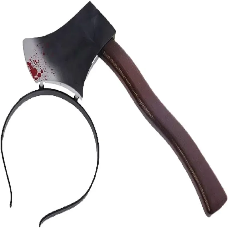 Topór na halloween opaska na głowę siekiera dodatek do kostiumu Topór na halloween opaska na głowę siekiera dodatek do kostiumu