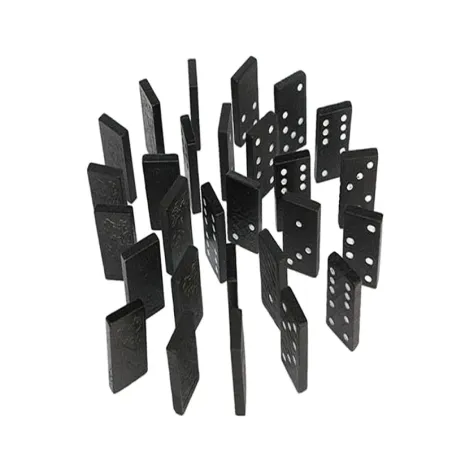 Domino drewniane gra w pudełku 28 elementów-5907451343562