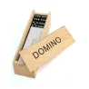 Domino drewniane gra w pudełku 28 elementów