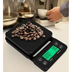 Waga kuchenna do parzenia kawy elektroniczna dokładna stoper tara 5kg 0,1g
