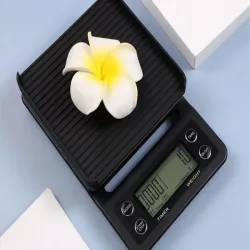 Waga kuchenna do parzenia kawy elektroniczna dokładna stoper tara 5kg 0,1g