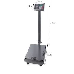Waga magazynowa sklepowa elektroniczna 100kg składana z akumulatorem