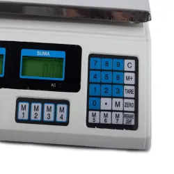 Waga sklepowa elektroniczna kalkulacyjna 40kg/5g z akumulatorem