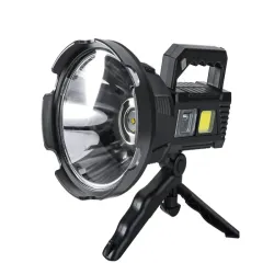 Latarka szperacz statyw dioda cree led xhp50 cob na wyprawy i do pracy