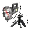 Latarka szperacz statyw dioda cree led xhp50 cob na wyprawy i do pracy