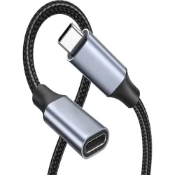 Kabel usb-c 2m przedłużacz adapter w oplocie przedłużający przewód