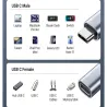 Kabel usb-c 2m przedłużacz adapter w oplocie przedłużający przewód