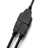 Rozdzielacz hdmi splitter rozgałęźnik 2 porty fhd z jednego na dwa