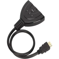 Rozdzielacz typ 1 z 3 źródeł rozgałęźnik switch hdmi 3w1 3 porty 4k