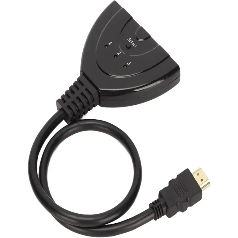 Rozdzielacz typ 1 z 3 źródeł rozgałęźnik switch hdmi 3w1 3 porty 4k Rozdzielacz typ 1 z 3 źródeł rozgałęźnik switch hdmi 3w1 3 porty 4k