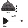 Rozdzielacz typ 1 z 3 źródeł rozgałęźnik switch hdmi 3w1 3 porty 4k