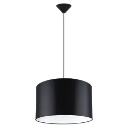 Lampa wisząca NOVA 40 czarna prosty cylindryczny kształt żarówka e27